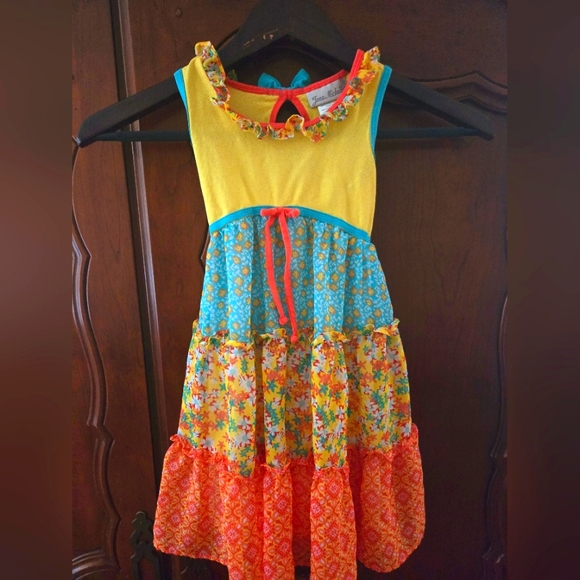 Jona Michelle Other - Jona Michelle dress 5 girls 💖✨️💖✨️Yellow Orange Turquoise